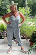 Can't Miss This Romper Overalls - Vintage Denim