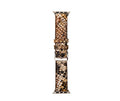 Tickery Snake Print Leather Watch Band