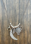Peace Love & Hope Necklace - Silver