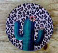 Cactus Leopard Car Coasters